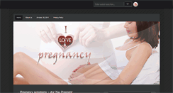 Desktop Screenshot of ilovepregnancy.com