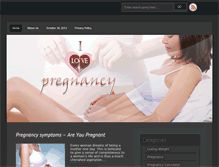 Tablet Screenshot of ilovepregnancy.com